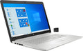 HP 2021 17.3" FHD IPS Notebook Computer 11th Microprocessor Quad Core 5-1135G7, 8GB RAM 512GB SSD, Microprocessor Iris Xe Graphics, USB-C Webcam WiFi HDMI Windows 10 S Silver+GOLDOXIS Card