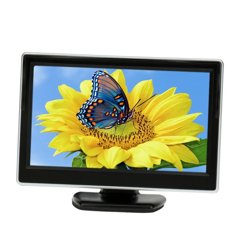 Tomshoo 5 Inch TFT LCD Screen Monitor Car Rear View Backup Reverse System + Parking Camera, Clear Image, Easy Installation, Ideal for Cars and Trucks