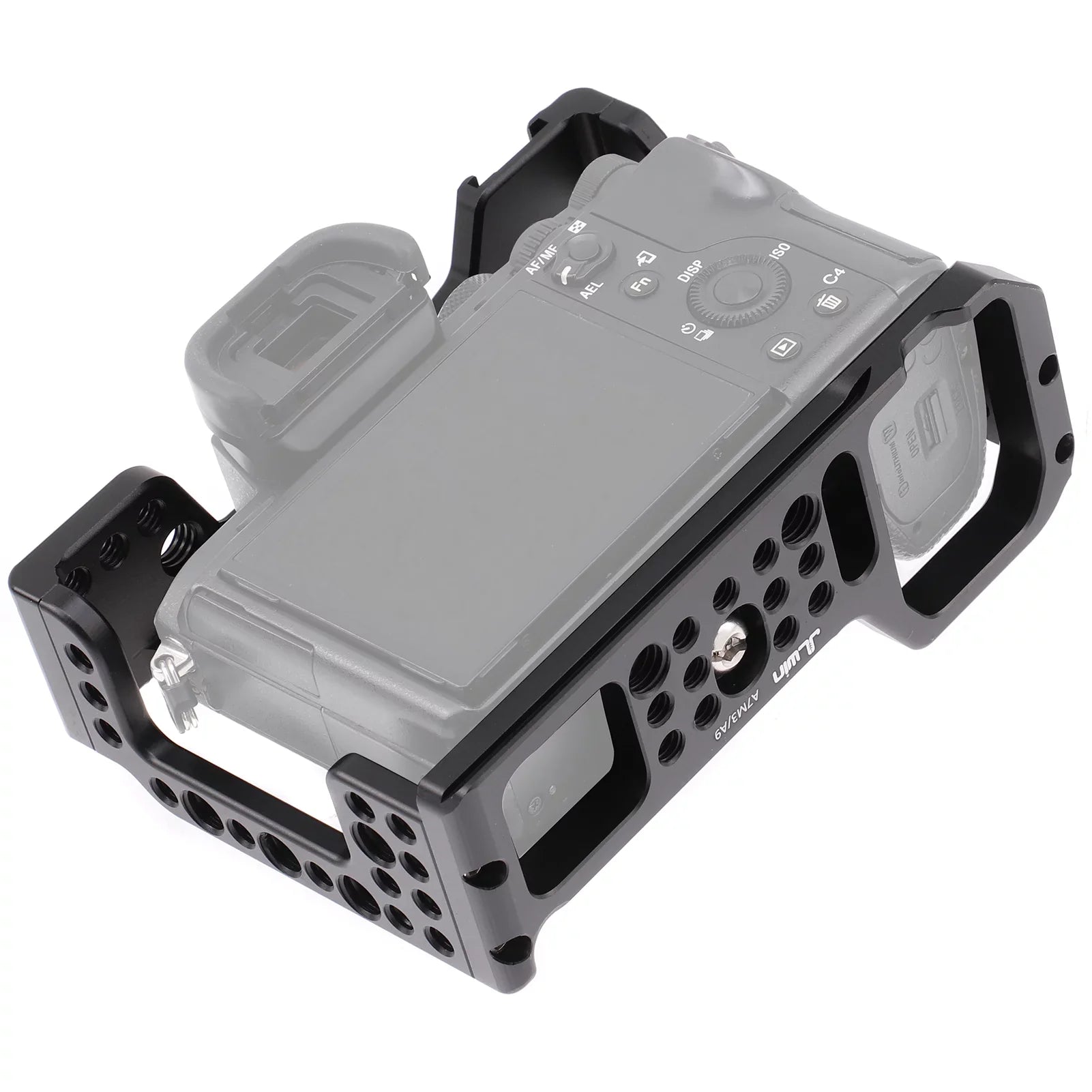 Cage Aluminum Alloy Video Cage Replacement for Sony A7M3 A7R3 A9 Mirrorless with Cold Shoe Mount 14 Inch & 38 Inch Screw Holes