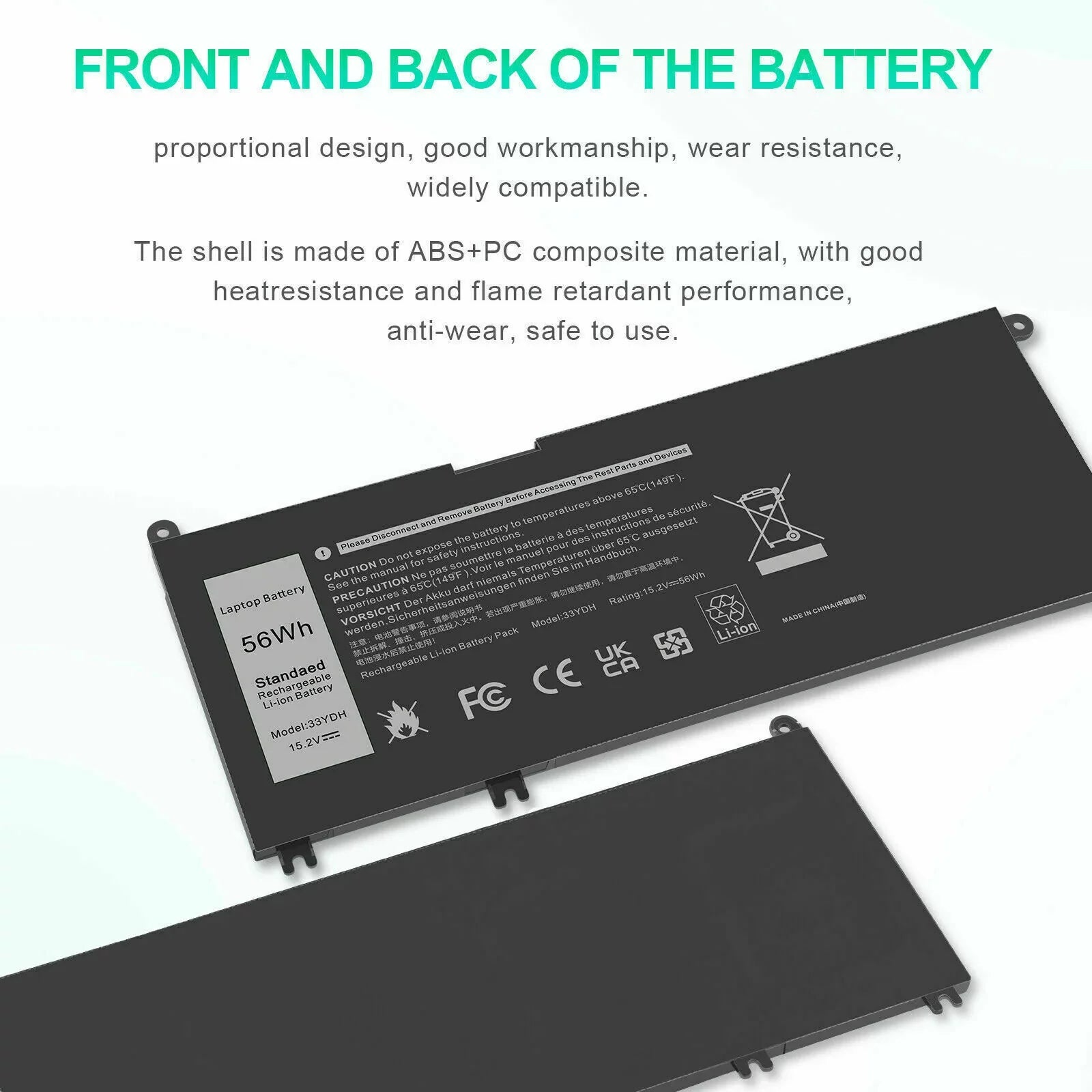 33YDH PVHT1 Portable PC Battery for Dell (G3 G5 G7) 15 3579 5587 7588/17 3779