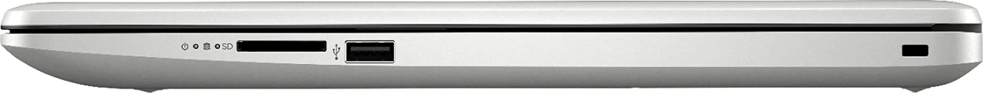 HP 2021 17.3" FHD IPS Notebook Computer 11th Microprocessor Quad Core 5-1135G7, 8GB RAM 512GB SSD, Microprocessor Iris Xe Graphics, USB-C Webcam WiFi HDMI Windows 10 S Silver+GOLDOXIS Card