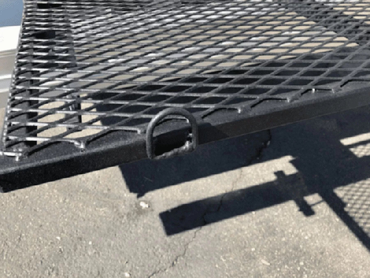 EZ Lite Campers RV Bumper Storage Rack Heavy Duty Steel with Rugged Truck Bed Finish 40" x 20" Made in The USA
