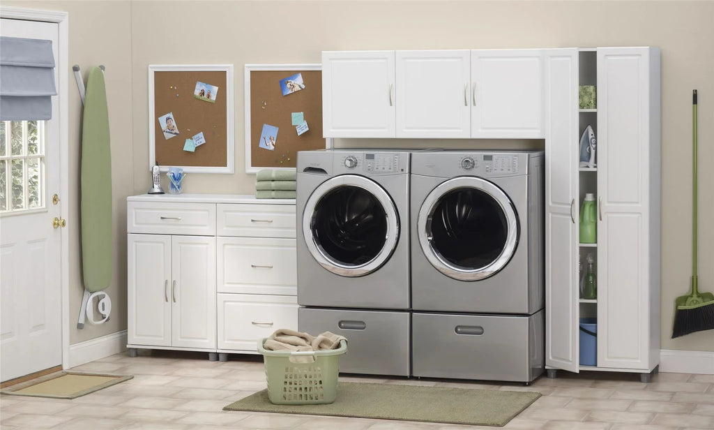Systembuild Evolution Kendall 24" 3 Drawer Base Garage Storage Cabinet, White
