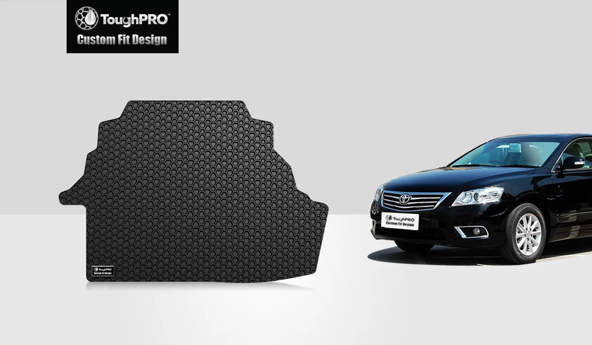 ToughPRO - Trunk Mat Compatible with TOYOTA Camry - All Weather Heavy Duty (Made in USA) - Black Rubber - 2007