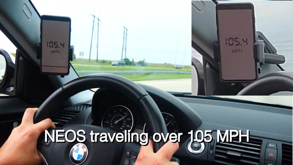 NEOS Magnetic Vehicle Phone Holder (Mount Version D) Best and Reliable Windshield Universal Car and Boat Mount for iPhone, Samsung, Moto, Huawei, Nokia, LG, Smartphones
