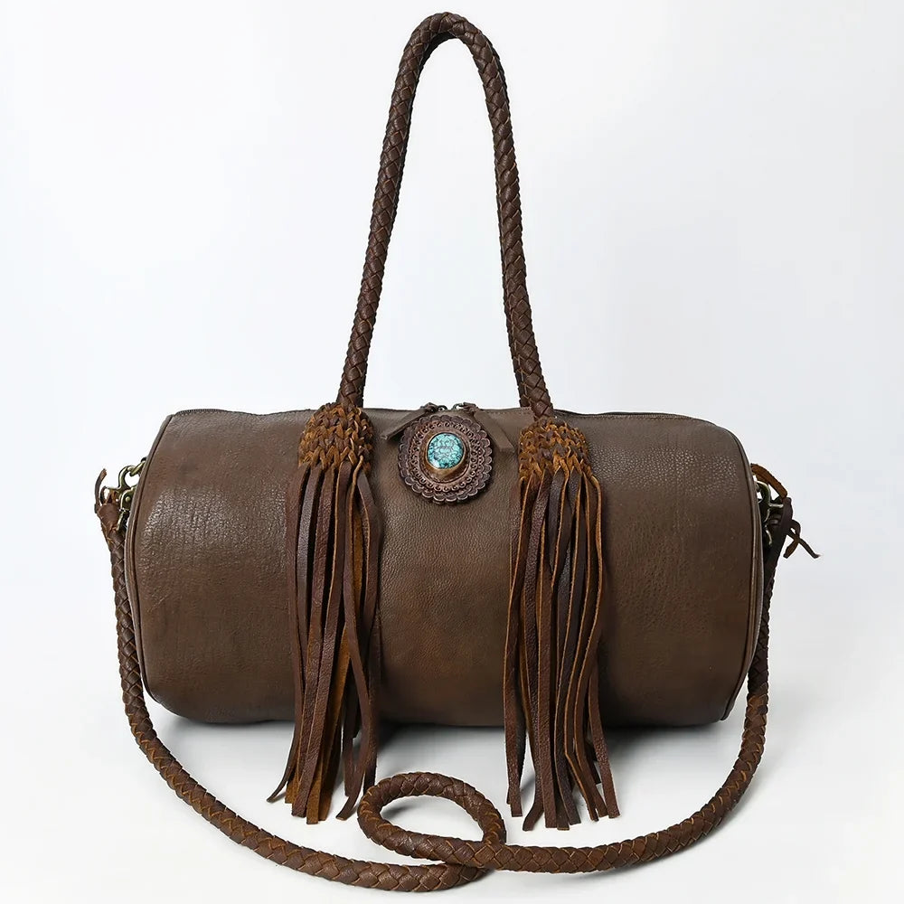 AD Duffel Genuine Leather women bag western handbag purse