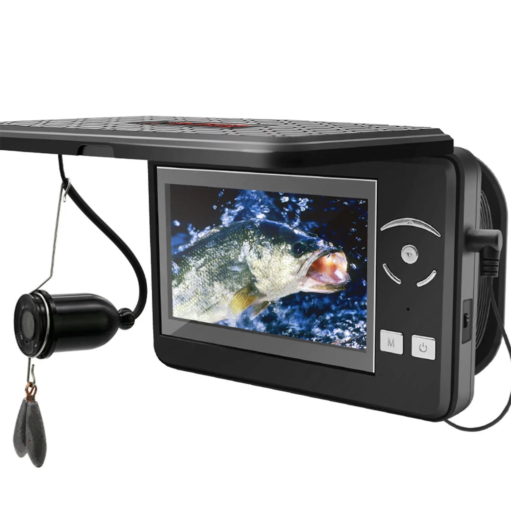MIXFEER Portable Underwater Fishing Waterproof 720P Fish Finder with 4.3 Inch LCD Panel for Ice Lake Sea Boat Fishing