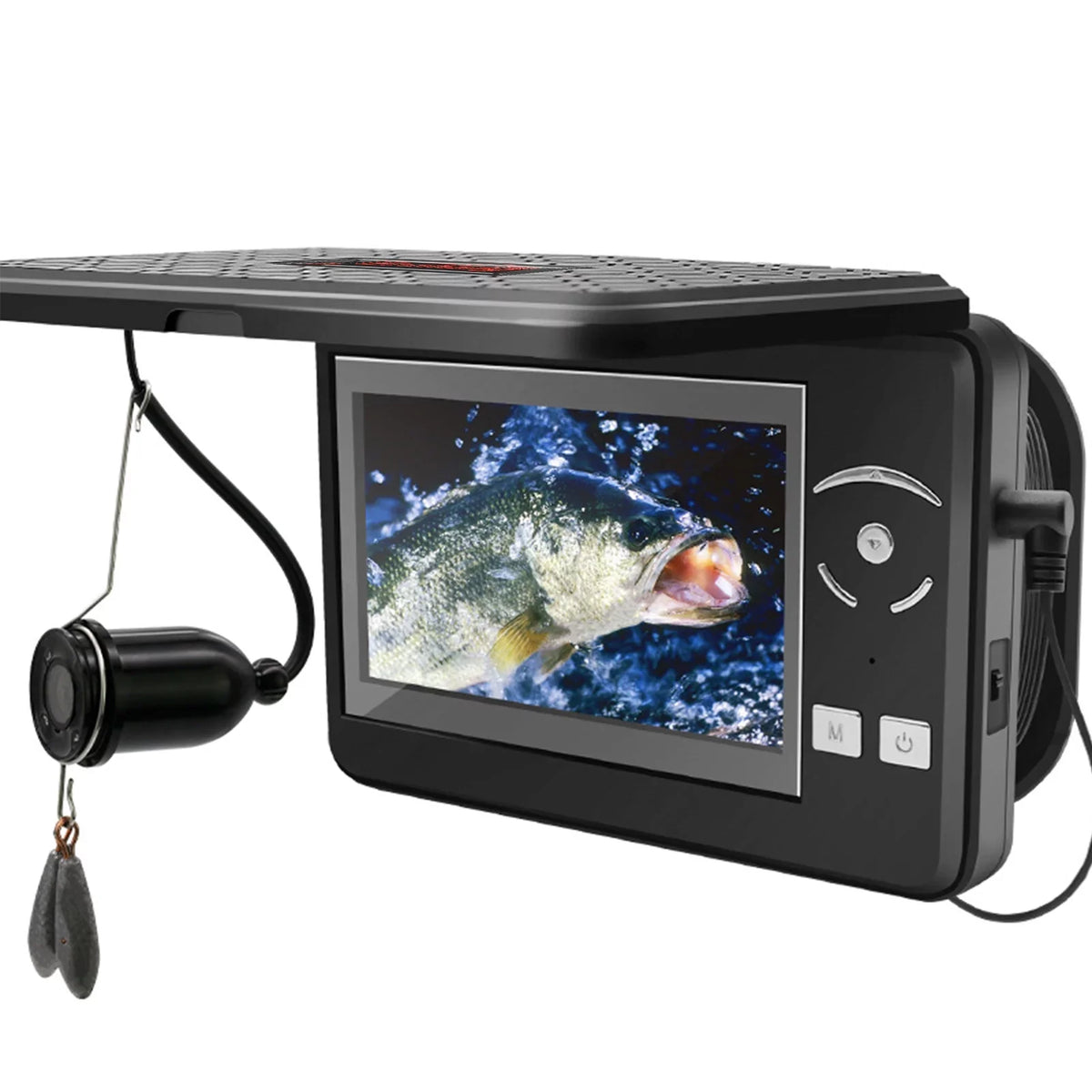 MIXFEER Portable Underwater Fishing Waterproof 720P Fish Finder with 4.3 Inch LCD Panel for Ice Lake Sea Boat Fishing