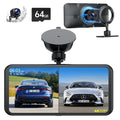 TOGUAR 6.25" Portable Apple Carplay Android Auto Screen with 4K Ultra HD Dash Cam, Wireless Car Play for GPS Navigation, Bluetooth Car Stereo, Backup Camera Park Assist, Mirror Link Car Radio Receiver