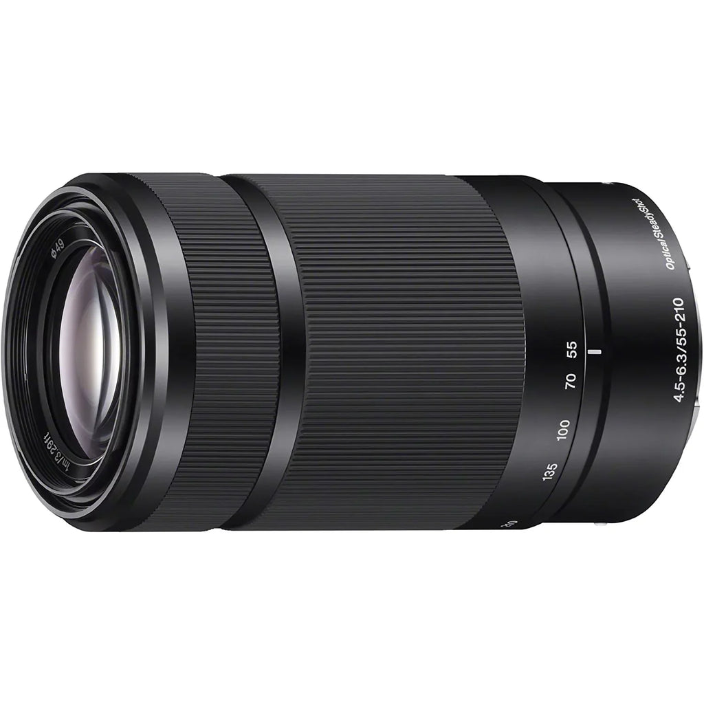 Sony ZV-E10 Mirrorless Alpha APS-C Vlog Camera 2 Lens Kit 16-50mm + 55-210mm ILCZV-E10L/W White Bundle with Deco Gear Case + Filter Set + Wide Angle & Telephoto Lenses + Extra Battery & Accessories
