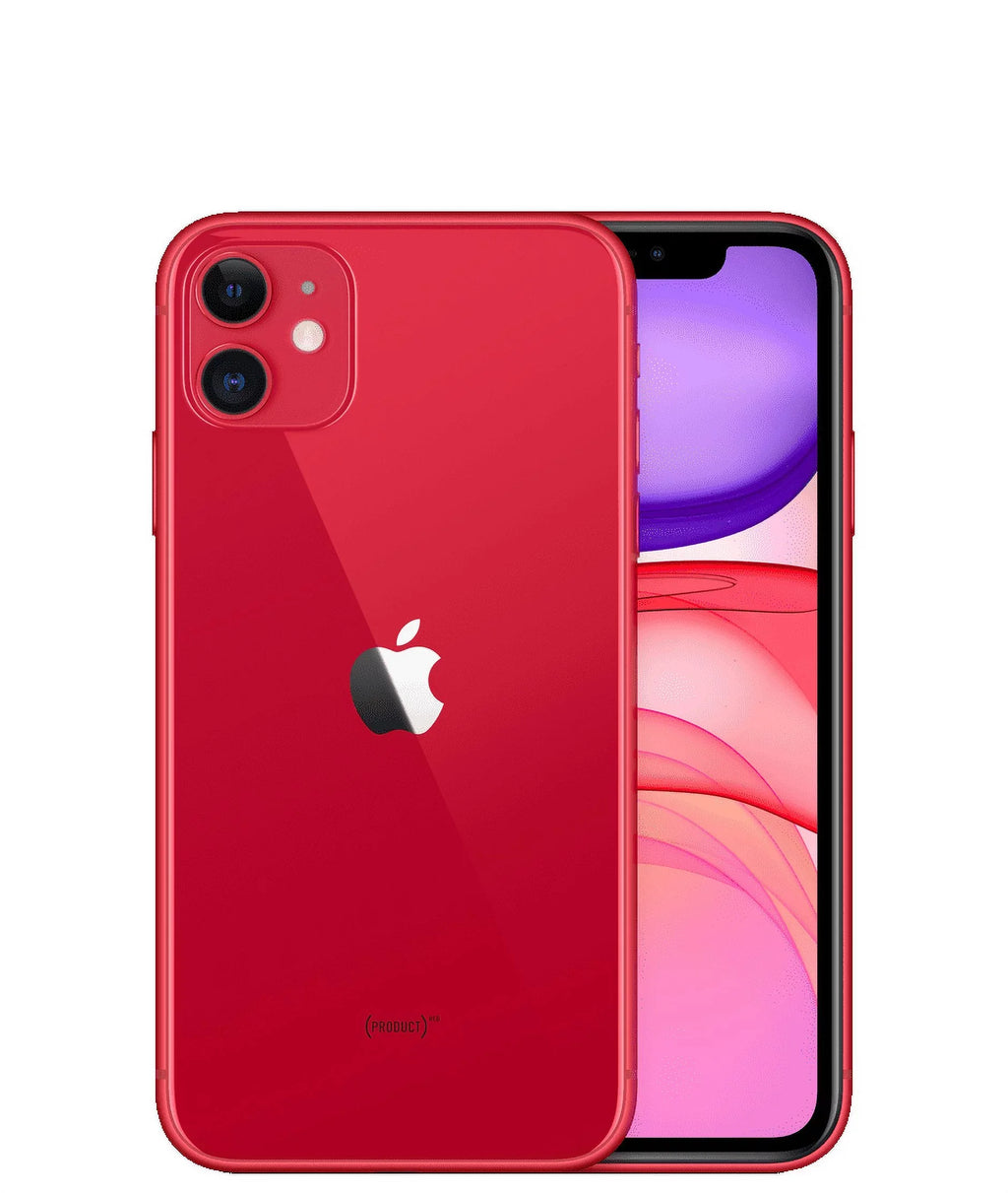 Pre-Owned Apple iPhone 11 - (PRODUCT) RED - smartphone - dual-SIM - 4G Gigabit Class LTE - 256 GB - CDMA / GSM - 6.1" - 1792 x 828 pixels (326 ppi) - Liquid Retina HD Monitor (12 MP front camera) - 2x rear cameras - red (Fair)