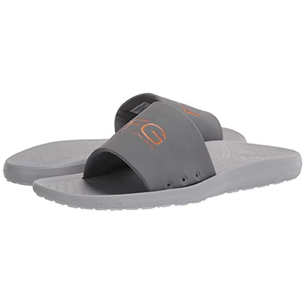 Columbia Men's Yachtrocker PFG Slide Sport Sandal, Ti Grey Steel/Light Orange, 9