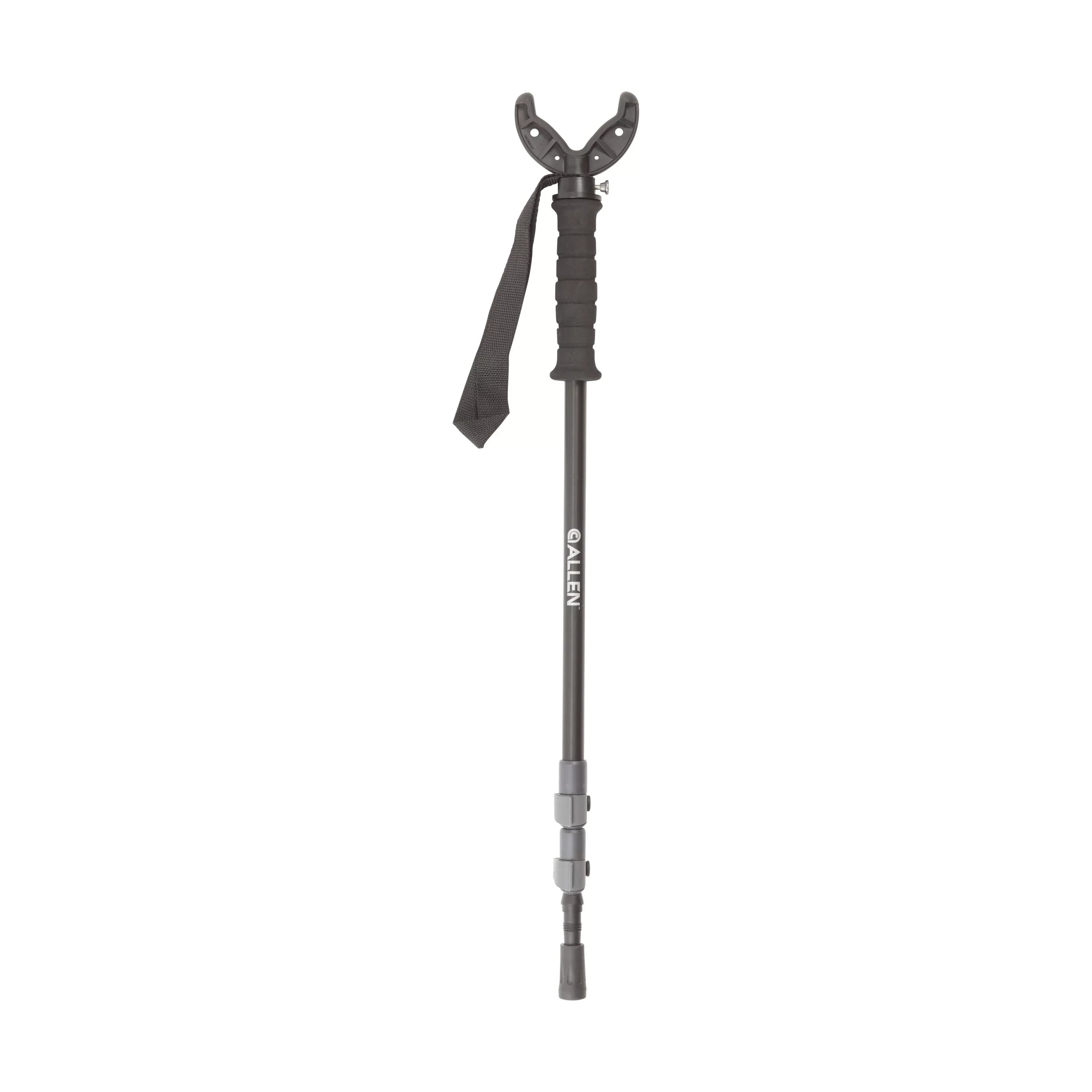 Allen Company Backcountry Hunting Monopod Shooting Stick, Adjusts 55" to 62" Tall, Black, Aluminum, 1 ct