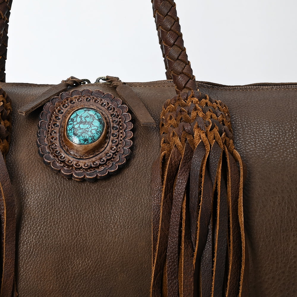 AD Duffel Genuine Leather women bag western handbag purse