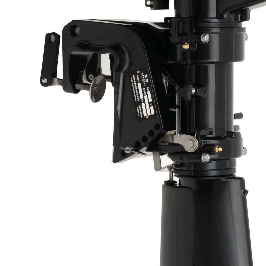 Anqidi 6.5HP 4 Stroke Outboard Motor 123CC Heavy Duty Boat Engine with Single Cylinder Water Cooling System & CDI Ignition Tiller Control Max 6000r/min