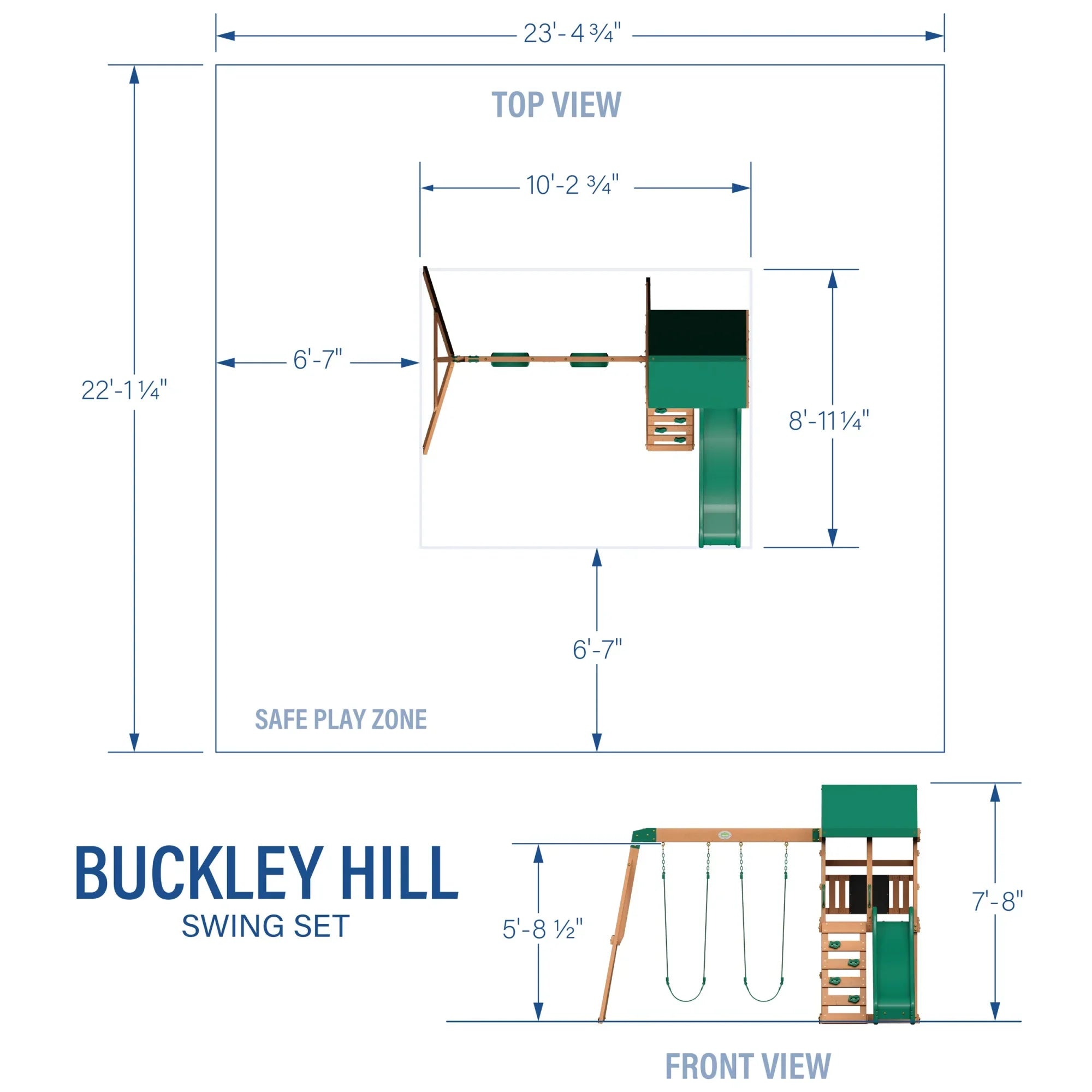 Backyard Discovery Buckley Hill Swing Set
