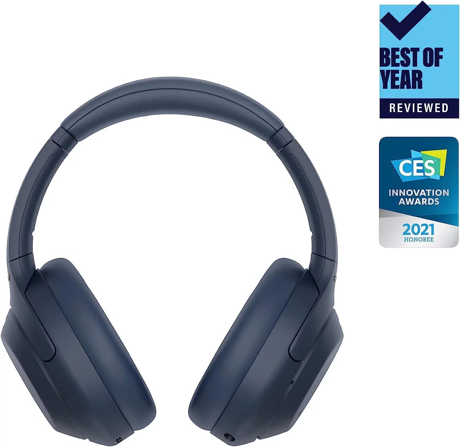 Repaired Sony WH-1000XM4 Wireless Industry Leading Noise Canceling Overhead Headphones with Mic for Phone-Call and Alexa Voice Control, Blue (Refurbished)