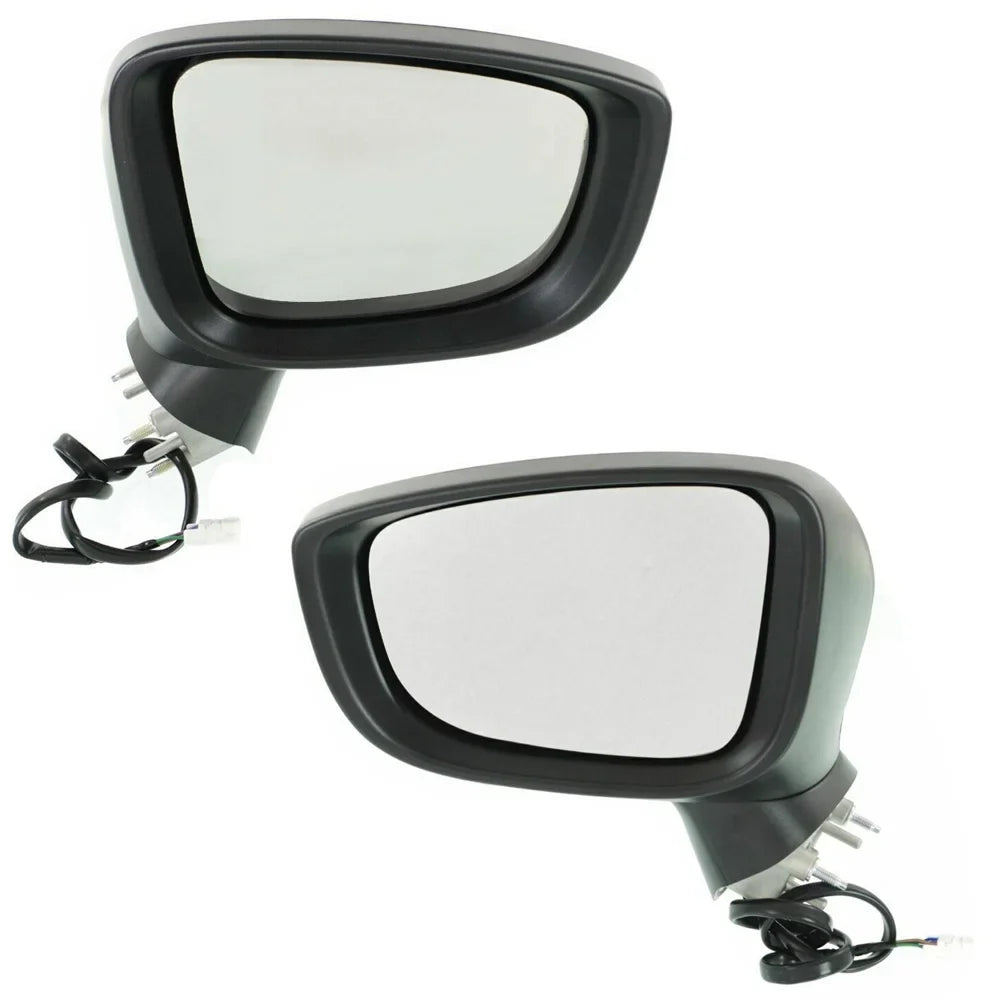 New Pair Of Mirror Compatible With Mazda 3 S Sport Grand Touring Gs Gx Gt Sedan Hatchback 4-Door 2.0L 2.5L 2016 By Part Number Ma1321179 Ma1320179 Bhn9-69-1N1 Bhn9-69-1N1 762405-71567-4 762405-71568-1