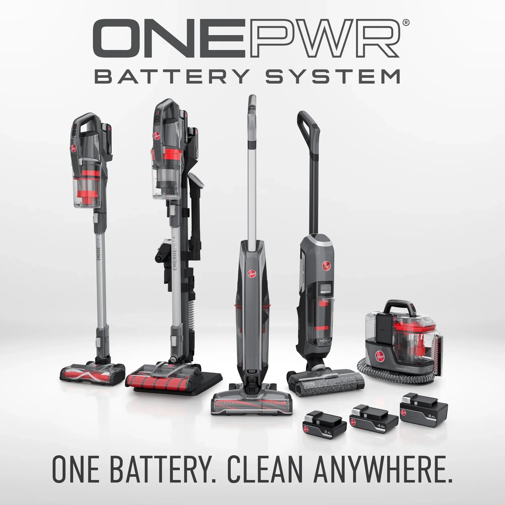 Hoover ONEPWR Streamline Cordless Hard Floor Wet Dry Vacuum with Boost Mode, BH55400V, New