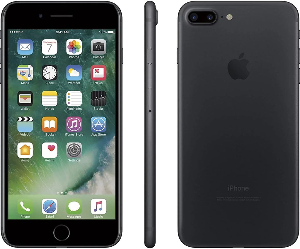 Pre-Owned Apple iPhone 7 Plus A1784 256GB Matte Black GSM Unlocked (AT&T/T-Mobile Compatible) 5.5" Smartphone (Refurbished: Fair)