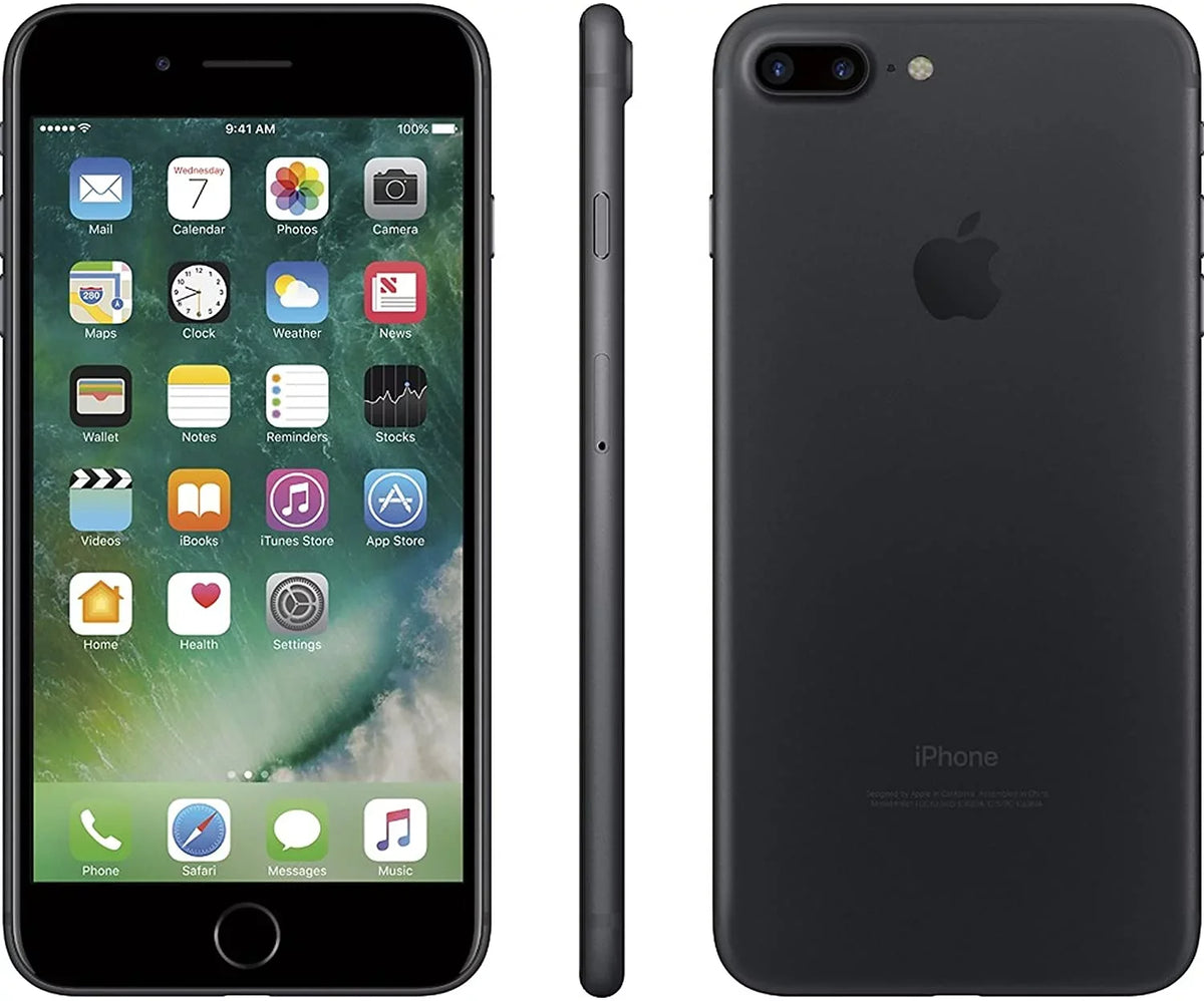 Pre-Owned Apple iPhone 7 Plus A1784 256GB Matte Black GSM Unlocked (AT&T/T-Mobile Compatible) 5.5" Smartphone (Refurbished: Fair)