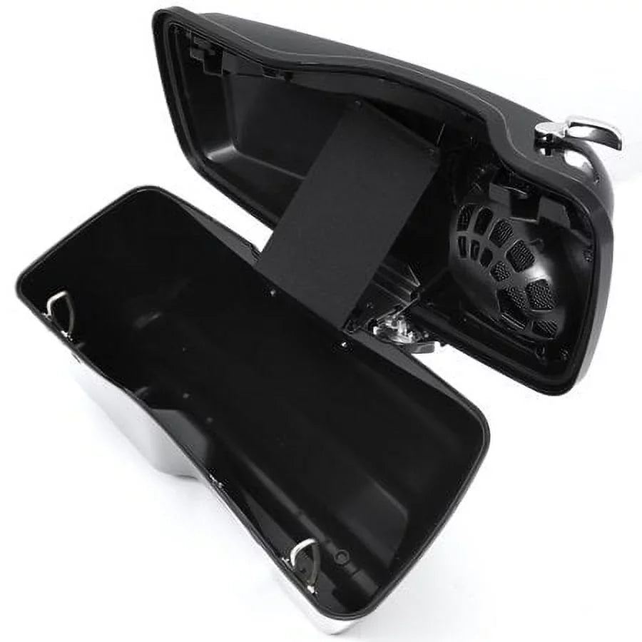 Kojem 5" CVO Hard Saddlebags w/Speaker Grills for Harley Touring Glide 14 15 16 17 18 19 20 21 22 23 with Audio Cover
