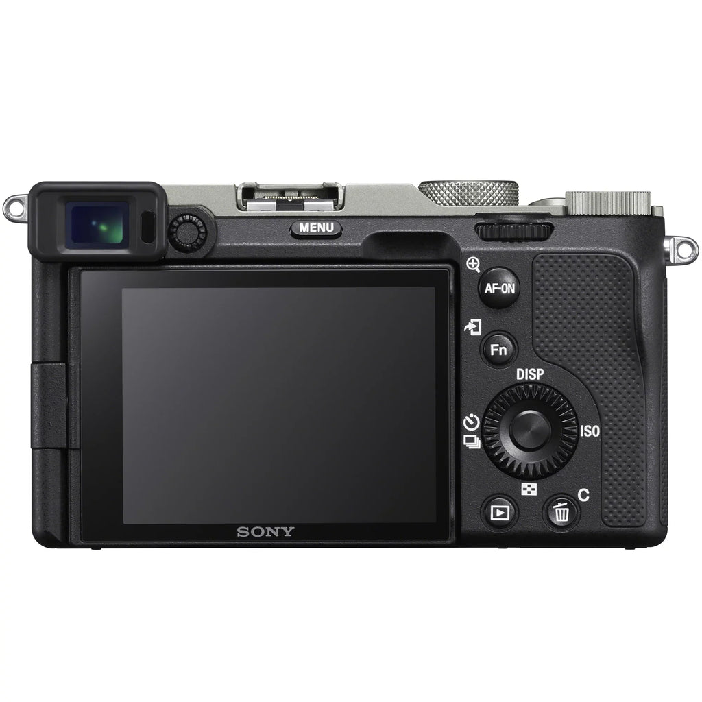 Sony a7C Mirrorless Full Frame Camera Body with Sony FE 24-105mm F4 G OSS Zoom Lens SEL24105G Silver ILCE7C/S Bundle with Deco Gear Photography Backpack Case , Software and Accessories