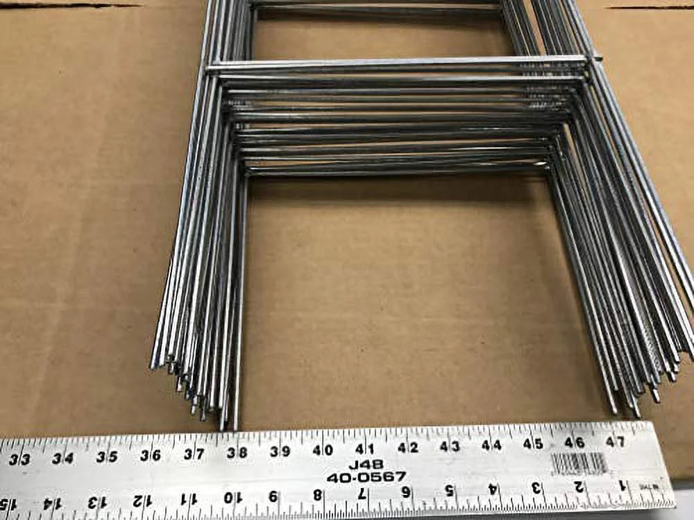 50 Heavy Duty Metal Stake 30 x10 inch Double H-Frame Wire Stakes - Yard Sign Stake - Use with 4mm or 5mm Corrugated Signs, Signs Stake 30'' Tall 10'' Wide, Pack of 50 Pcs (Pkg50StaKe30'')