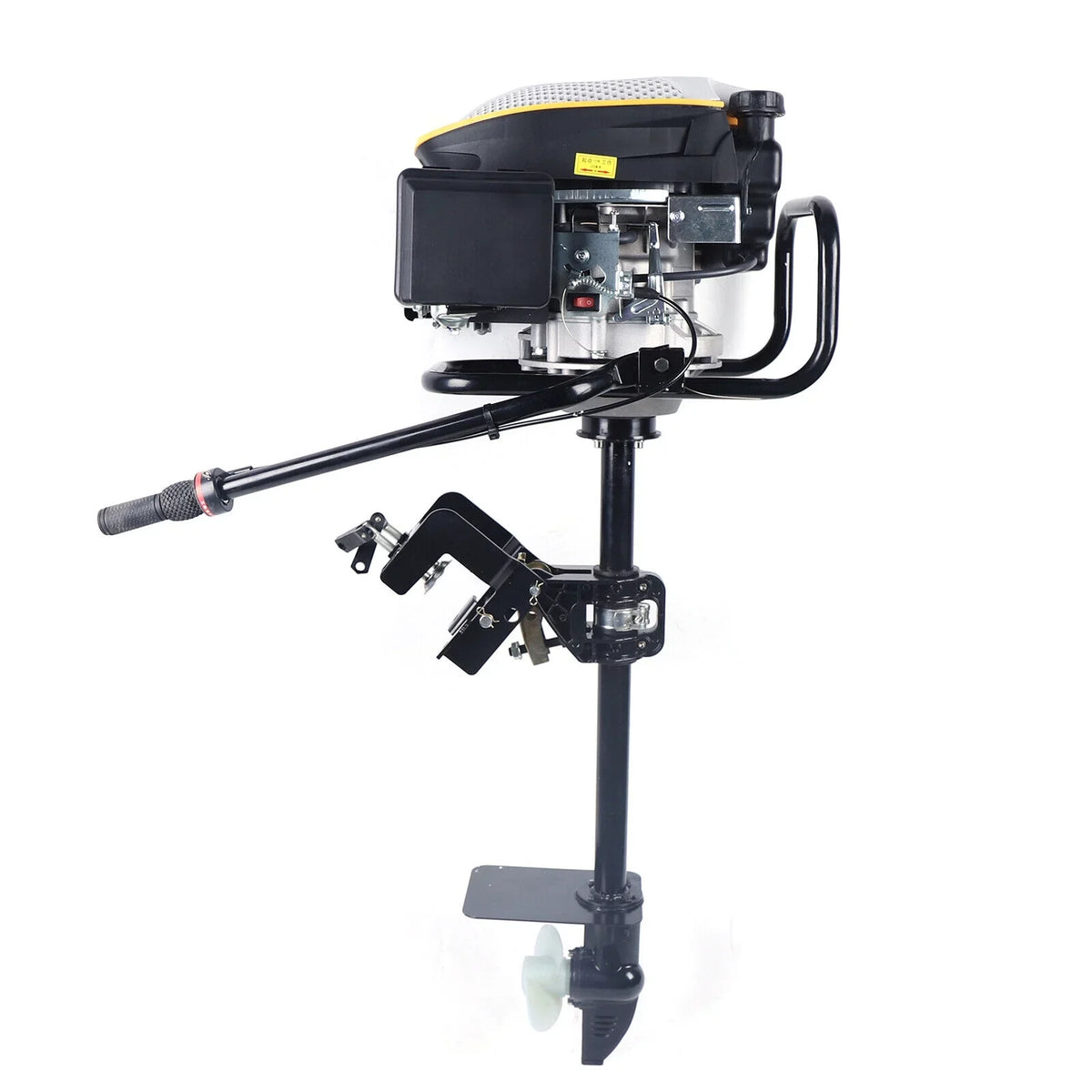 Miumaeov 4 Stroke 9 HP Outboard Motor 225 CC Fishing Boat Engine Air Cooling Single Cylinder Heavy Duty Boat Engine Marine Engine with TAS Ignition System 3600 r/min