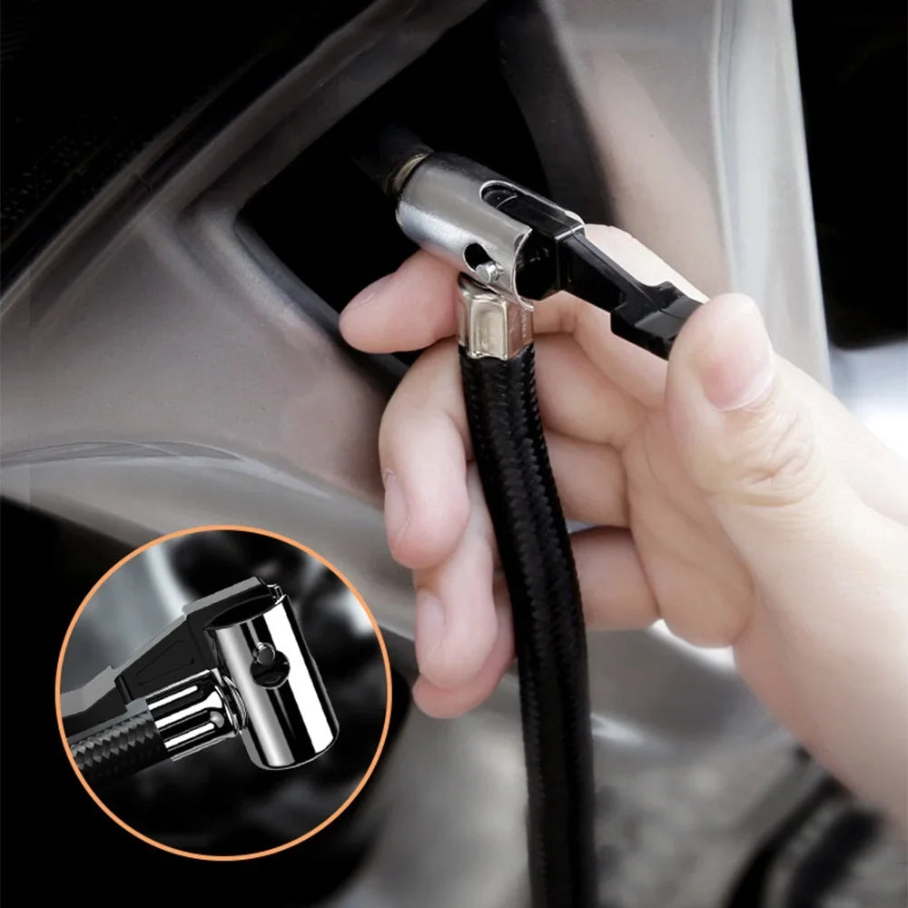 Suzicca Digital Air Compressor for Car Auto Pump Portable Tire Inflator with LED Light  12V