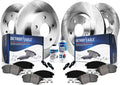 Detroit Axle - Brake Kit for 2011 2012 2013 2014 2015 Hyundai Sonata Kia Optima Disc Brake Rotors and Ceramic Brakes Pads Front & Rear Replacement, Brakes and Rotors