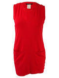 Lauren Ralph Lauren Women's Sleeveless Cotton Cover-Up (Red Orange, S)
