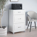 Systembuild Evolution Kendall 24" 3 Drawer Base Garage Storage Cabinet, White