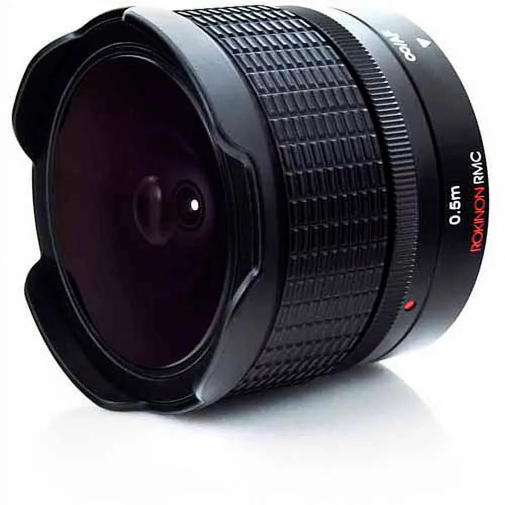 ROKINON RMC12-FX RMC 12mm f/7.4 Fisheye Lens for Fuji X Cameras
