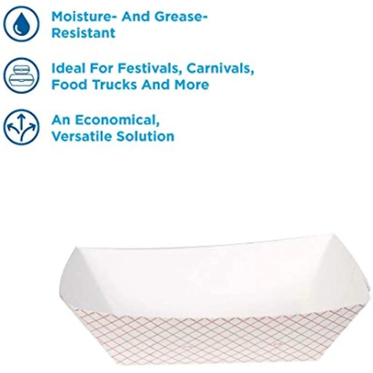 Dixie 10 Lb Polycoated Paper Food Tray By Gp Pro (Georgia-Pacific), Kant Leek, Red Plaid, Rp1000, 250 Count (125 Trays Per Pack, 2 Packs Per Case)