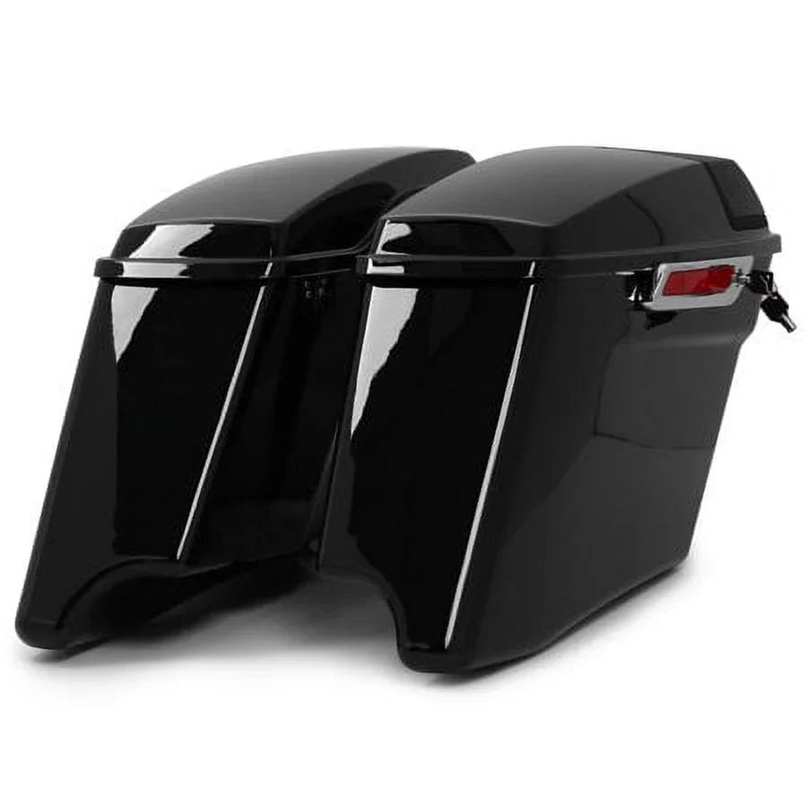 Kojem 5" CVO Hard Saddlebags w/Speaker Grills for Harley Touring Glide 14 15 16 17 18 19 20 21 22 23 with Audio Cover