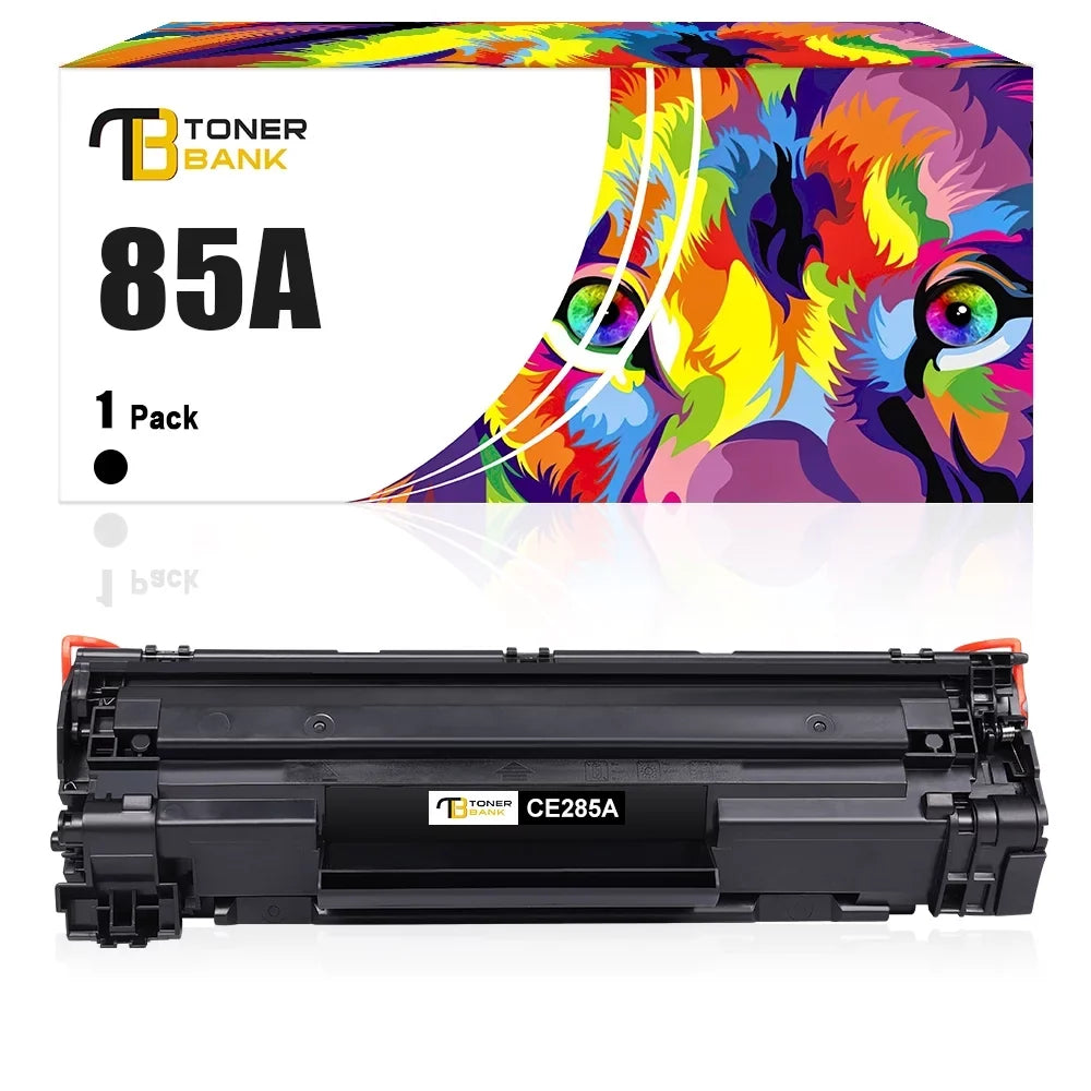 Toner Bank Compatible 85A Toner Cartridge for HP CE285A 85A LaserJet Pro P1102W Pro M1212NF Pro M1132 M1210 M1130 M1212NF M1217NFW Printer Replacement Toner Ink (Black, 1-Pack)