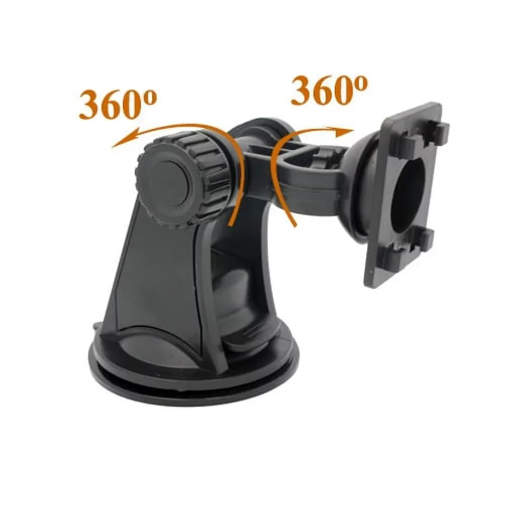 Easy Mount Rotating Car Windshield Phone Holder Cradle Stand Window Glass Dock Suction Black ALW for Samsung Galaxy Mega 2 Note 2 On5 Prevail LTE S4, S5 Active, Mini Sport (SM-G860P) S6 Active S906L