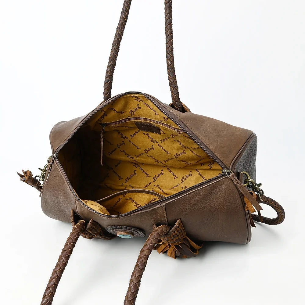 AD Duffel Genuine Leather women bag western handbag purse