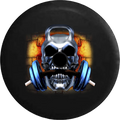 2018 2019 Wrangler JL Backup Camera Skull Barbell Weightlifting Barbell Workout Gym Spare Tire Cover for Jeep RV 32 Inch