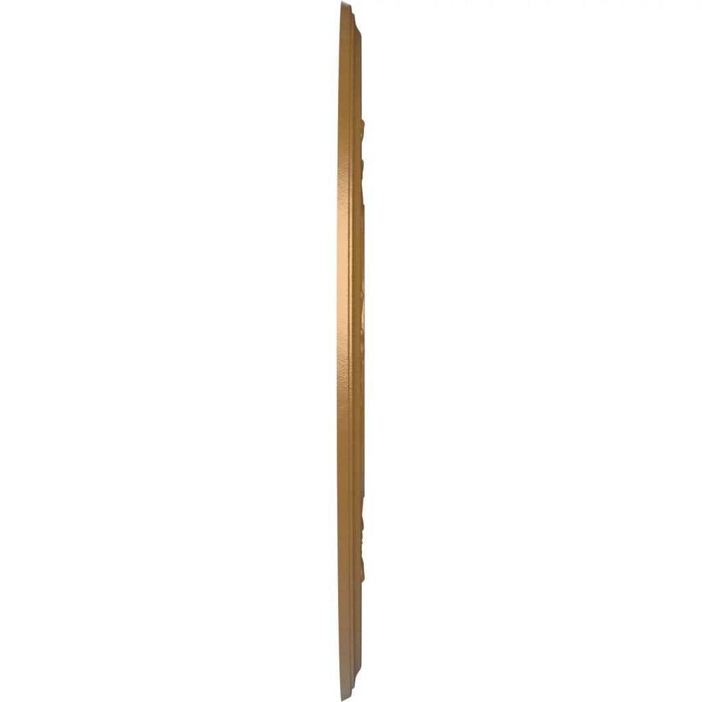Ekena Millwork 22"OD x 3 1/2"ID x 1"P Baltimore Thermoformed PVC Ceiling Medallion (Fits Canopies up to 7 3/4"), Metallic Gold Rush