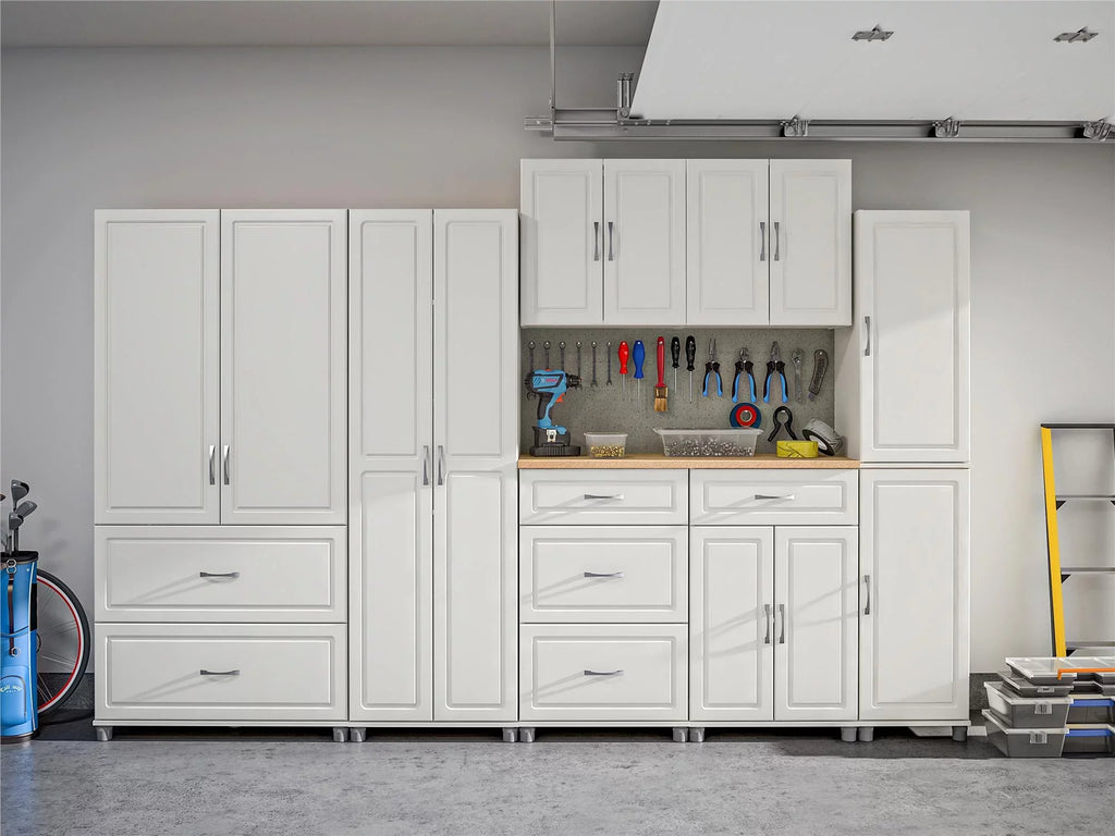 Systembuild Evolution Kendall 24" 3 Drawer Base Garage Storage Cabinet, White