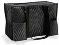 New Zip Top Organizing Utility Beach Party Mummy Picnic Tote Shoulder Bag 31 Gift In Swiss Dot
