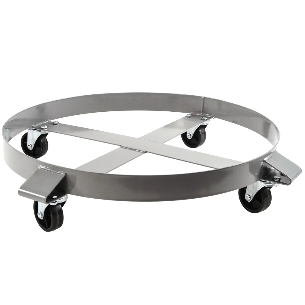 Red Hound Auto Heavy Duty Drum Dolly 1000 Pound - 55 Gallon Swivel Casters Wheel Steel Frame Non Tipping Hand Truck Capacity Dollies