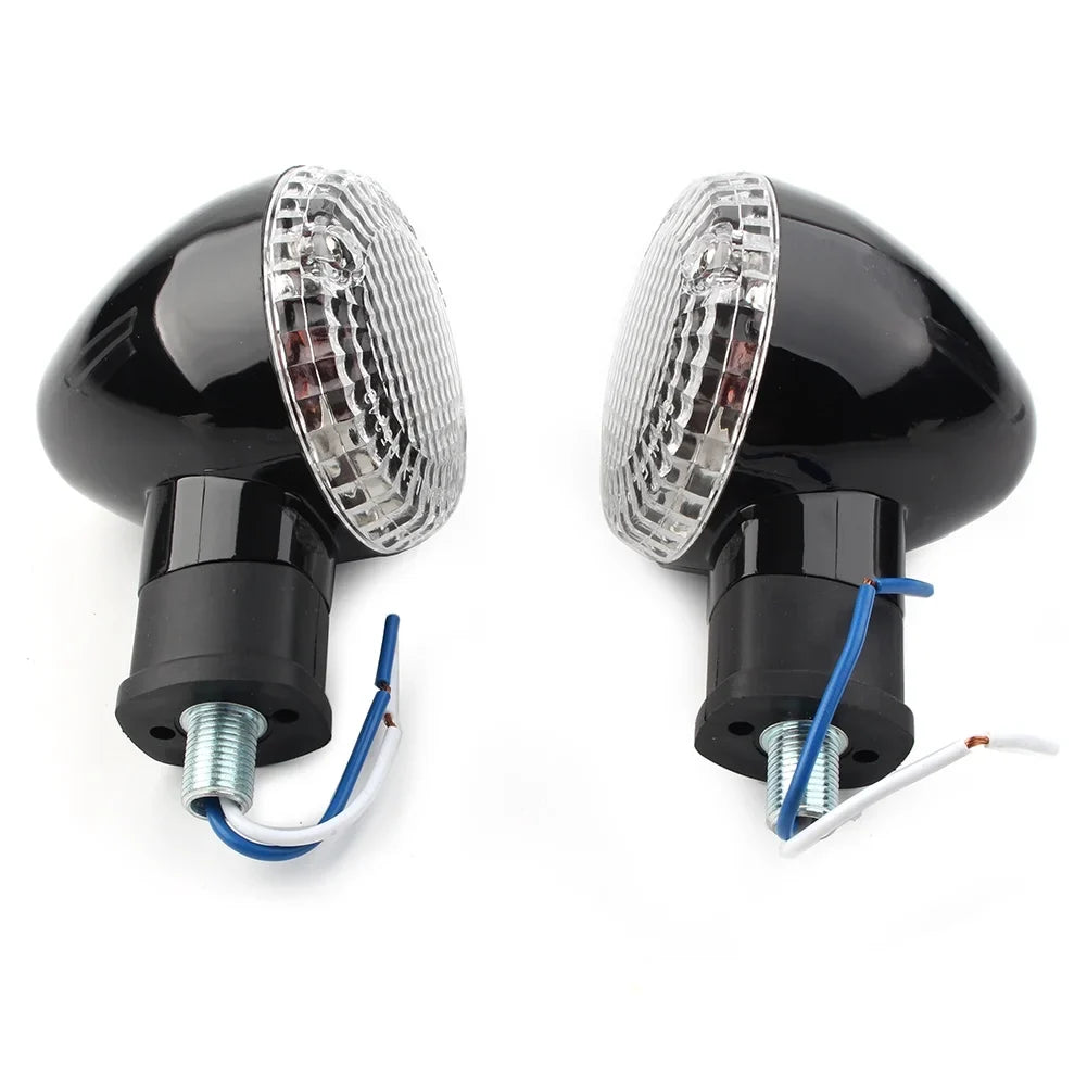 BFY 1Pair Motorcycle Turn Signal Lamp Amber Indicator Blinker Light w/ Clear Cover for Yamaha Bolt XVS950 2014 2015 2016 2017 2018