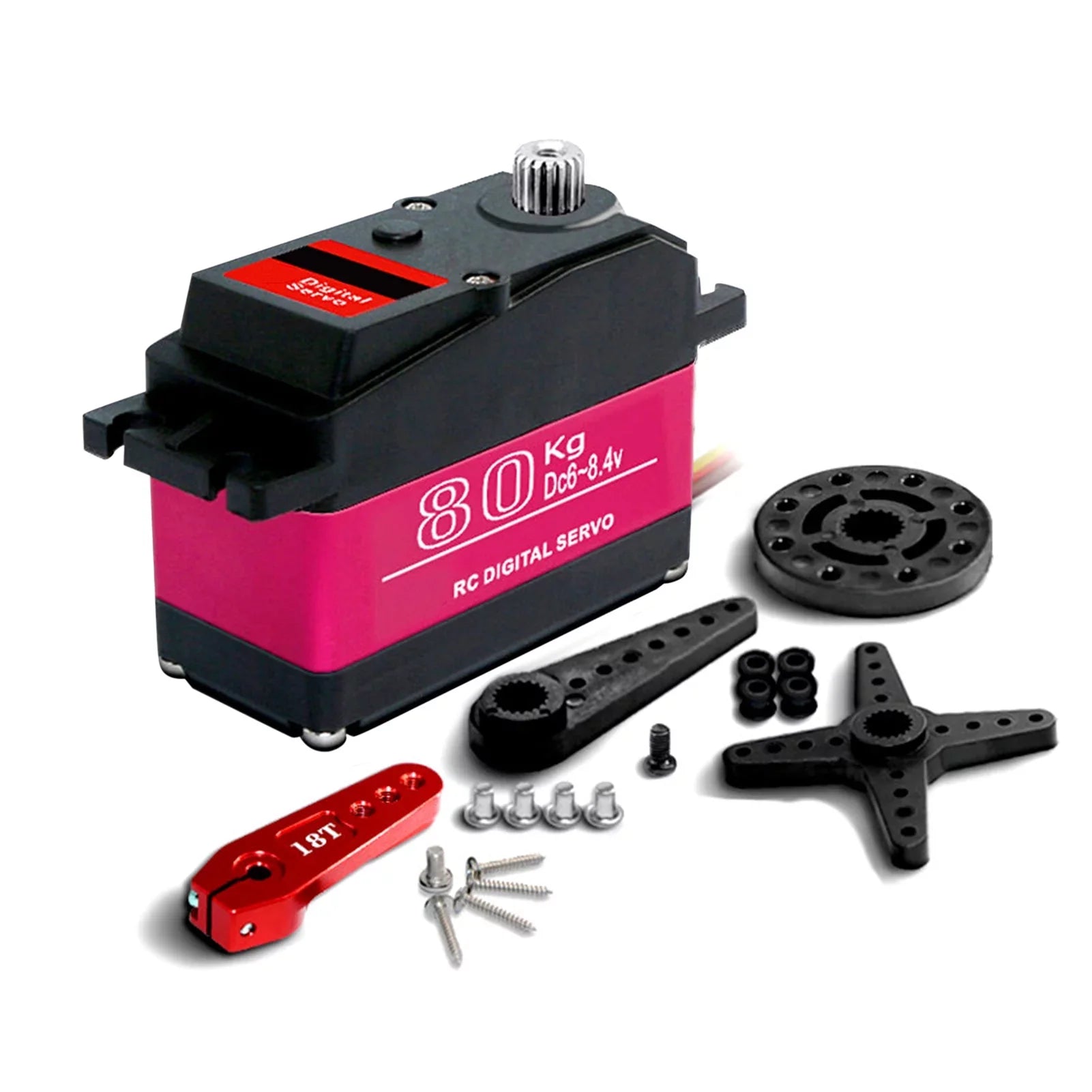 OWSOO ESC,Waterproof 1/5 Servo Metal Torque Servo Car Baja Car ERYUE Metal 270° Torque HUIOP Servo Servo