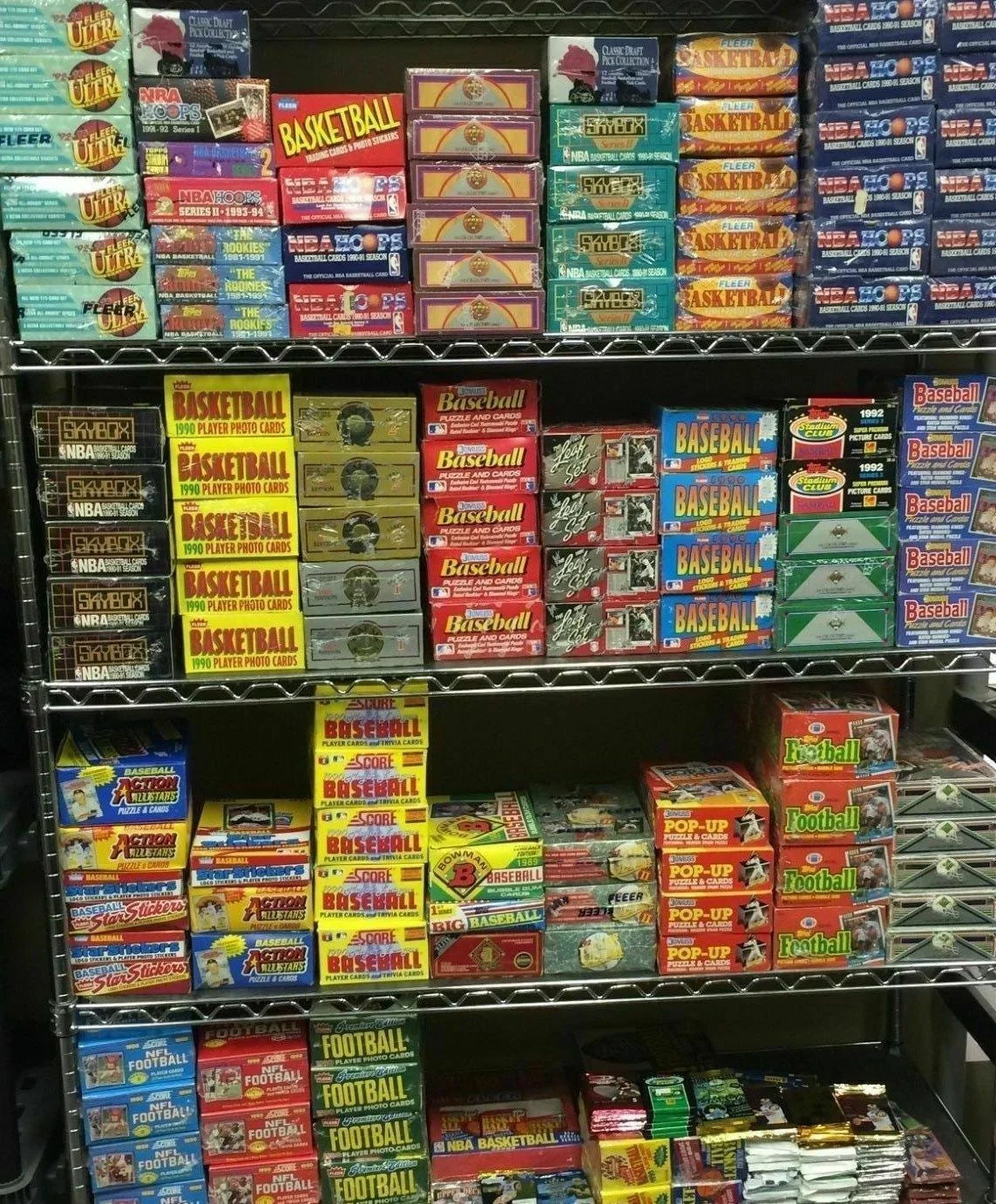 HUGE LOT: 300 Unopened Basketball Cards in Factory Sealed Packs of NBA Cards