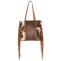 KB OHLAY KB596 TOTE Upcycled Wool Embossed Hair-on Genuine Leather women bag western handbag purse