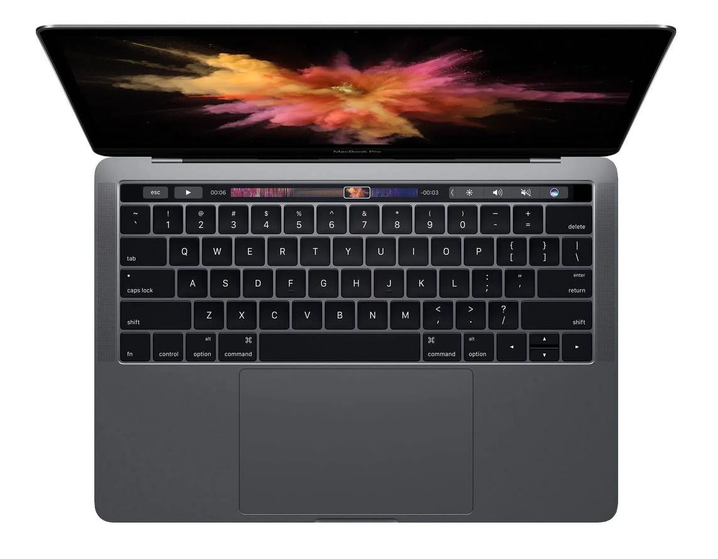 Apple A Grade Macbook Pro 15.4-inch (Retina DG, Space Gray, Touch Bar) 2.8Ghz Quad Core i7 (Mid 2017) MPTR2LL/A 64GB SSD 16GB Memory 2880x1800 Panel Mac OS Sierra Power Adapter Included