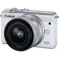 Canon EOS M200 Mirrorless Digital Camera with 15-45mm Lens (White) - 3700C009